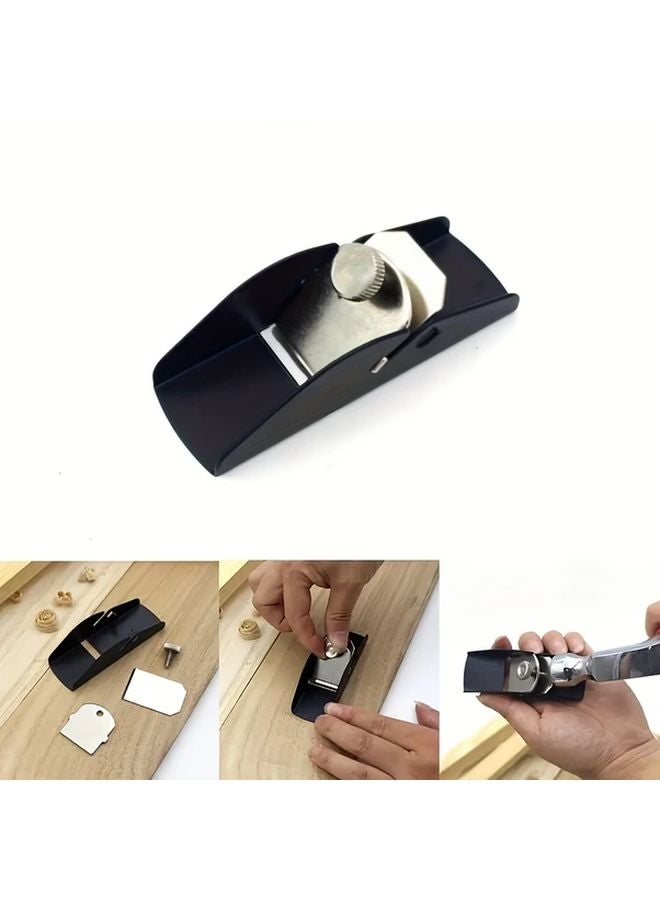 Black Mini Metal Woodworking Plane Professional Hand Tool For Carpentry And DIY Craftsmen - Image 2