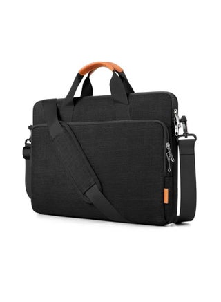 15.6 inch Laptop Bag,Lightweight Computer Bag, Large Capacity Business Briefcase,Water-Repellent Laptop Sleeve for Men and Women Work Office(Black) - view 5