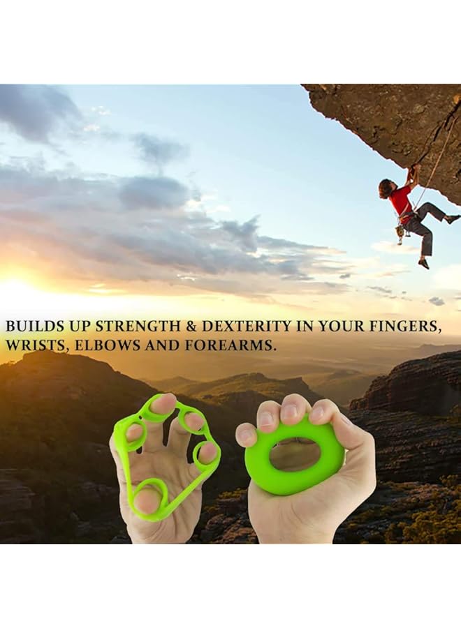 SEBA [6 pcs] Hand Grip Strengthener Finger Exerciser Grip Strength Trainer，New Material，Forearm Grip Workout Finger Stretcher Relieve Wrist Pain Carpal Tunnel Trigger Finger Mallet Finger - Image 4