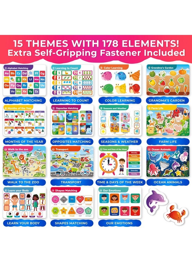 QUOKKA Montessori Busy Book for Toddlers 3-5 - Pre K Toddler Learning Activities for Homeschooling - My Preschool Busy Book for Ages 4-8 - 15 Kids Educational Activities - Image 3