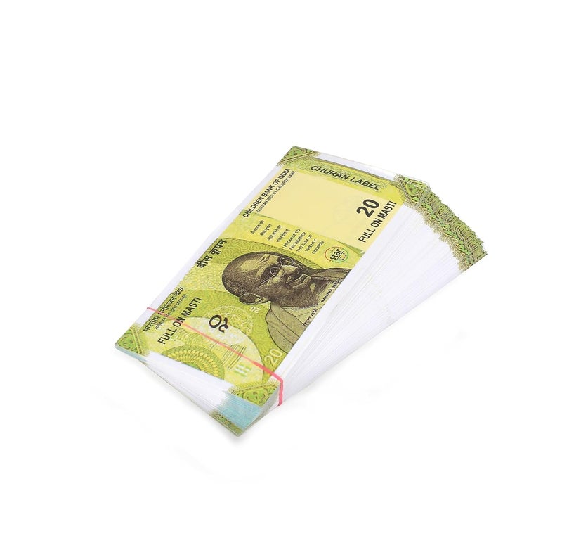 IJI نقود مزيفة للعب للأطفال - لعبة تعليمية | 20X6=120 ورقة | عملة مقلدة واقعية للأطفال للعب - Image 5