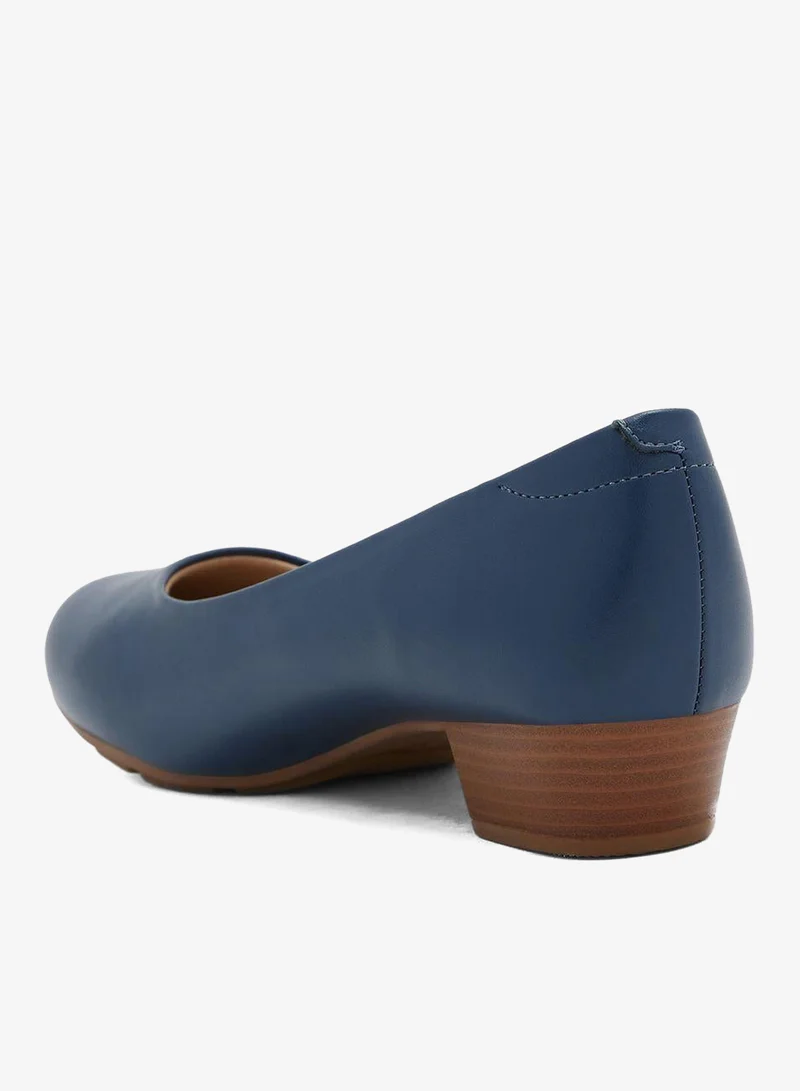 Modare Navy Low Heel Shoes for Women – Classic Pumps with Low Heels | Comfortable Slip-On Dress Shoes | Elegant Office & Formal Wear | Stylish Ladies Shoes for Work, Parties & Everyday Occasions for Women | Best Price UAE