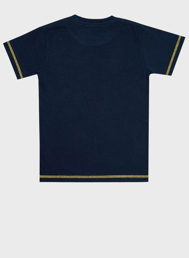 BOLD&KO Kids Text Print T-Shirt - Image 2