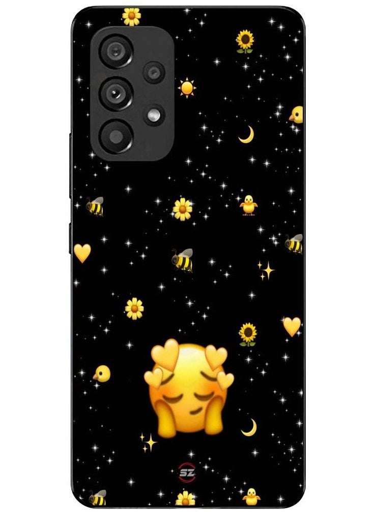 Service Zone Protective Printed Mobile Cover Sad Emoji For Samsung Galaxy A53 5G  - Image 1