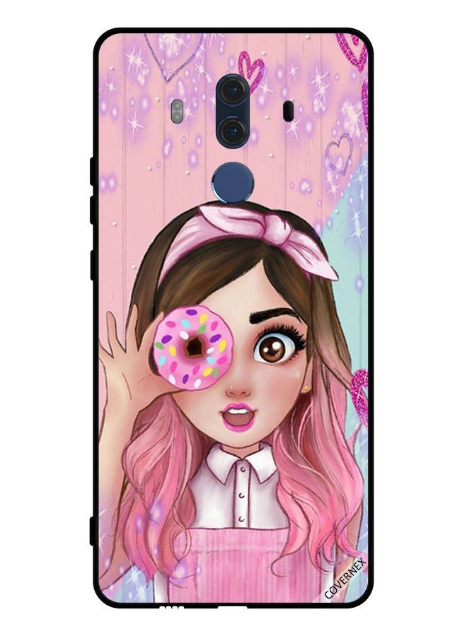 Covernex غطاء حماية لهاتف هواوي ميت 10 برو فتاة صغيرة لطيفة تحمل دونات - Image 1