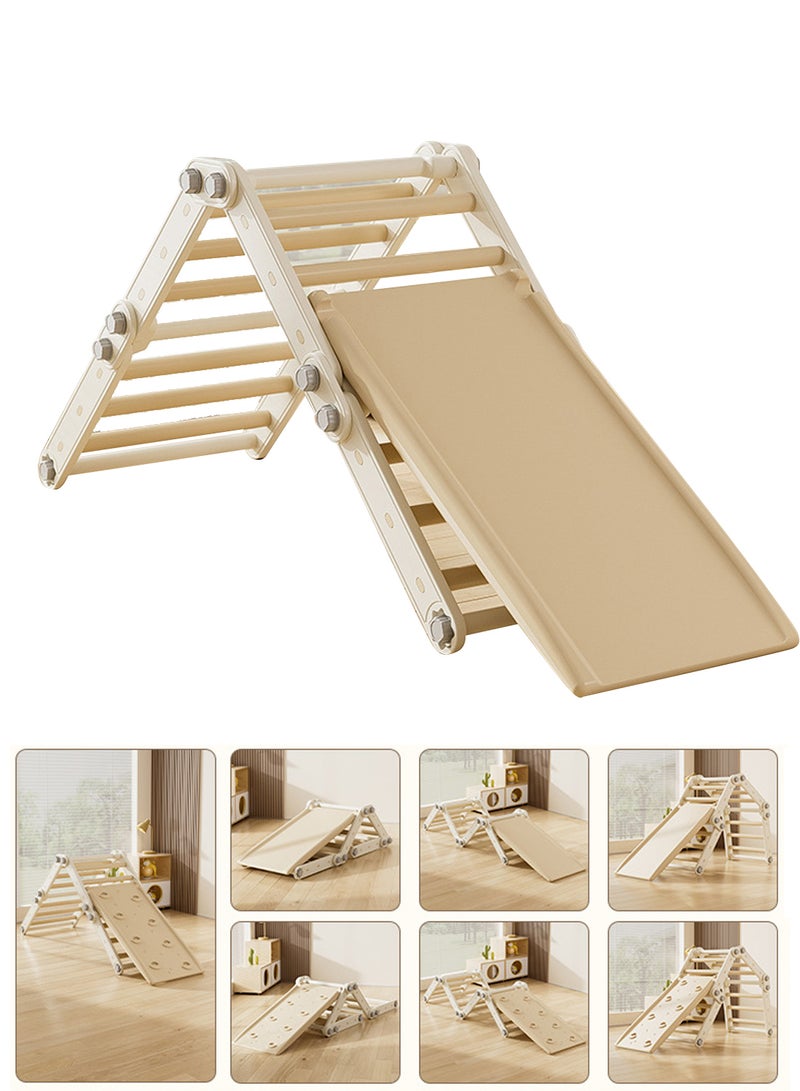 ما بيبي مجموعة مثلثات 7 في 1 لتسلق الأطفال، لعبة ملعب داخلي للأطفال، لعبة مونتيسوري تعليمية مع قوس ومنحدر ومثلث تسلق، ألعاب تسلق ملعب داخلي وخارجي للأطفال الصغار - Image 1