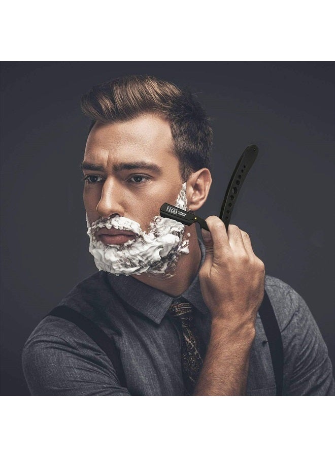 FACON 100 BLADES + Facón Professional Classic Straight Edge Barber Razor - Salon Quality Cut Throat Shavette - Image 4