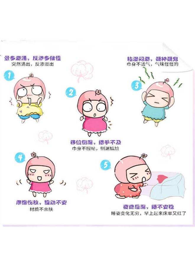 Kao Sleep Pants Sanitary Napkins, Night Use, 5 Pieces, Imported, L'Eggs Comfort Pants, Menstrual Pads, Menstrual Period Pants (M-L Size), Breathable - Image 1