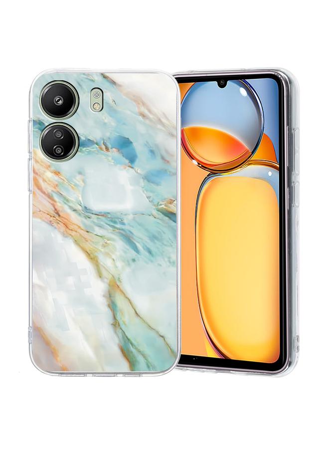 اس-توب جراب لهاتف Redmi 13C 4G بنمط رسم ملون من مادة TPU - Image 1