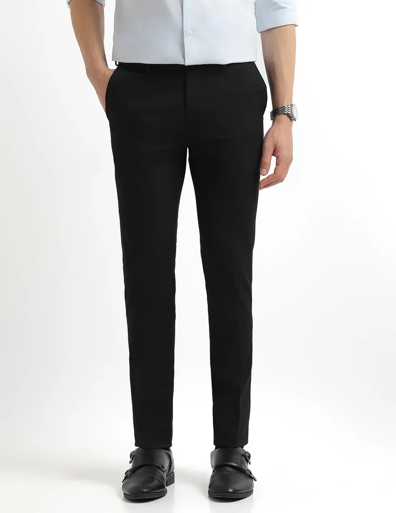 Jackson Super Slim Fit Super Black Trousers