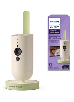 Philips Avent Connected Baby Camera With App, Private and Secure Encryption, Audio, 2x Zoom, Night Vision, VOX, Intercom, Lullabies And White Noise, Model SCD643/26 