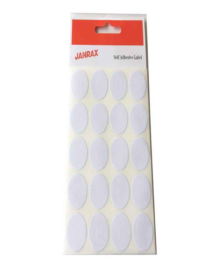 Janrax Pack of 140 Self Adhesive White 19mm Round Labels - Stickers - Image 2