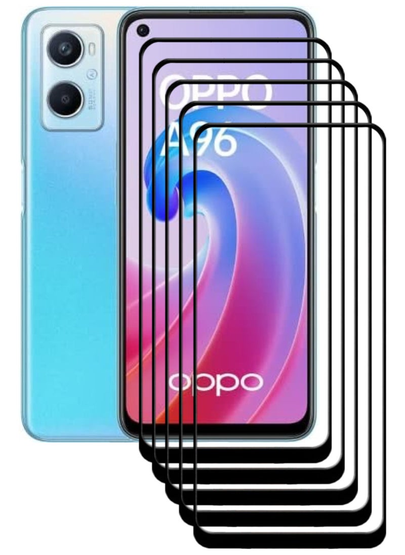 ACLIX 5 Pieces Antistatic ESD Dustproof Premium Quality High Definition Tempered Glass Screen Protector Designed For Oppo A96 - Image 1