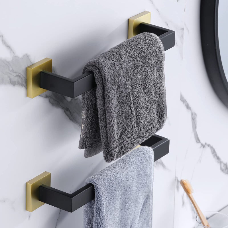 LANC 12-Inche Towel Bars for Bathroom Wall Mounted Chrome Polished Total-14  Stainless Steel Towel Hanger Silver Hand Towel Holder for Cabinet Kitchen Towel Racks Towel Rods  A8804CP-3P1 - Image 3
