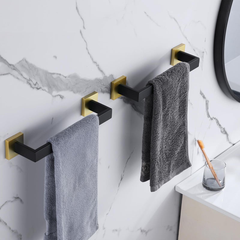 LANC 12-Inche Towel Bars for Bathroom Wall Mounted Chrome Polished Total-14  Stainless Steel Towel Hanger Silver Hand Towel Holder for Cabinet Kitchen Towel Racks Towel Rods  A8804CP-3P1 - Image 5