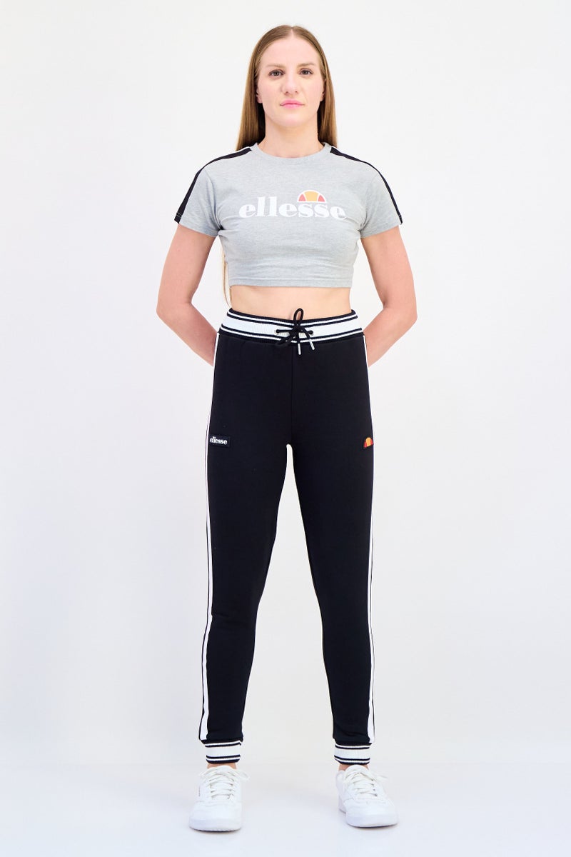 Ellesse تي شيرت قصير الأكمام للتدريب للنساء، رمادي - Image 4