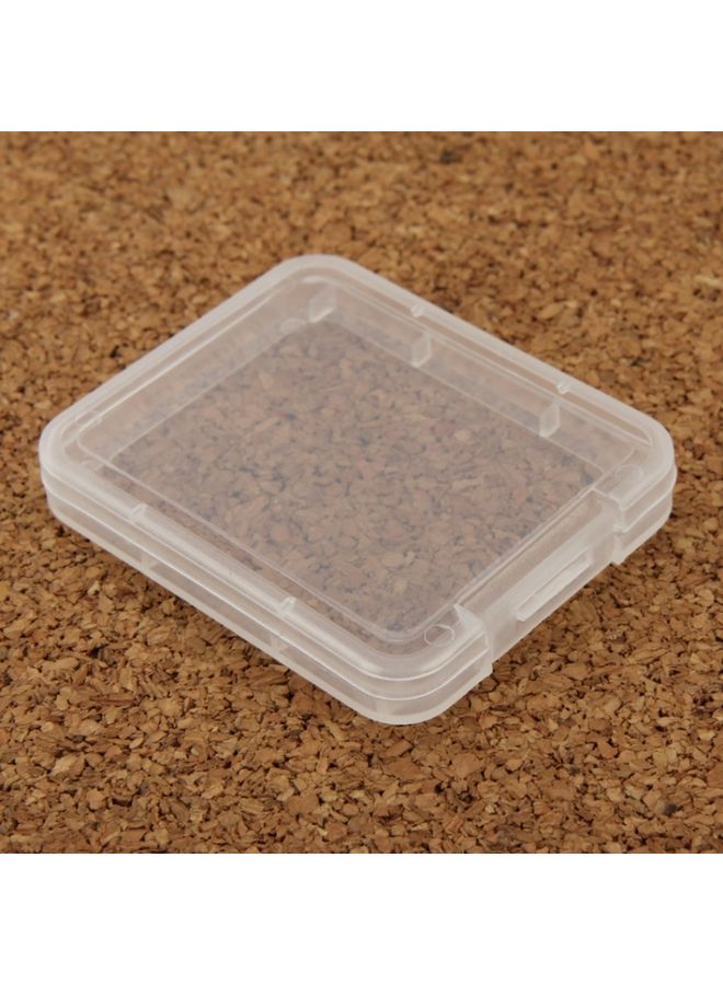 BURAQ 100Pcs Transparent Plastic Storage Card Box for Compact Flash Card / CF Card(Transparent)  - Image 3