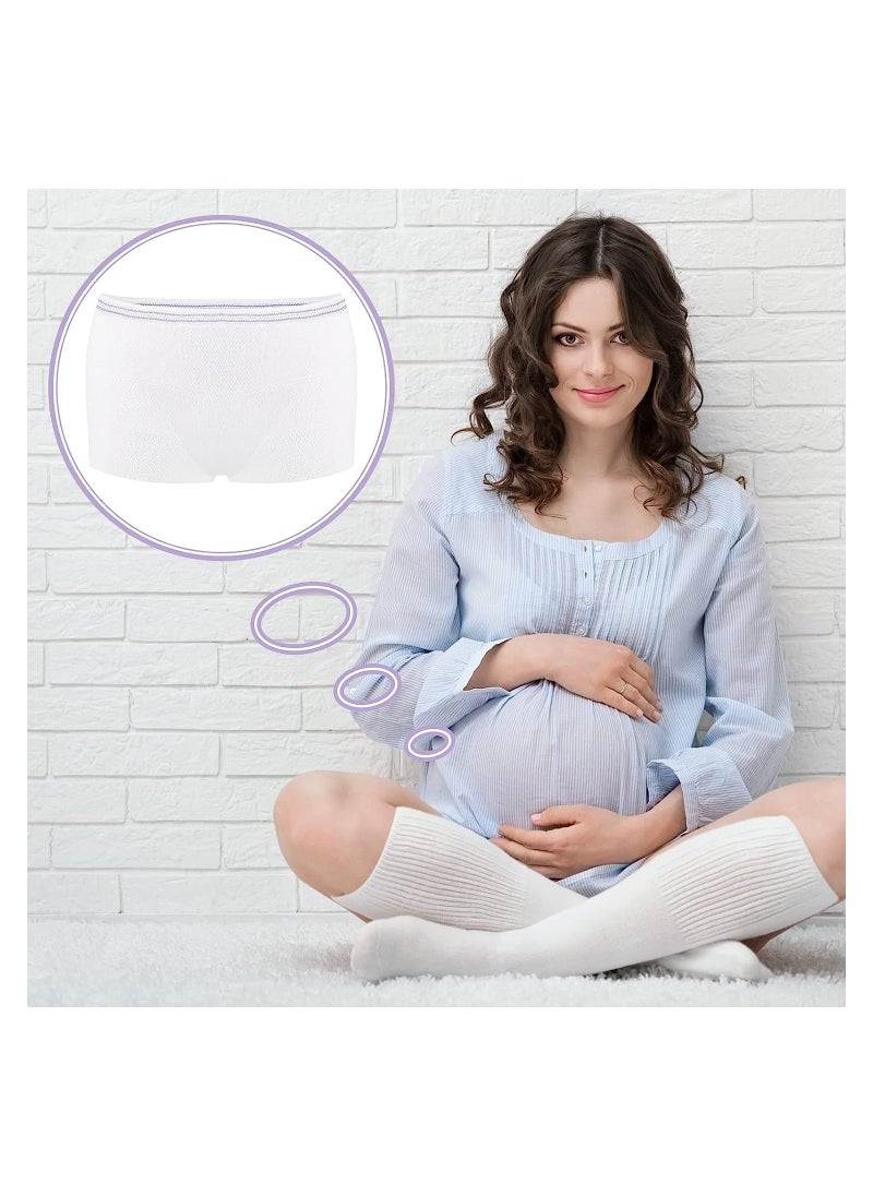 KASTWAVE - Mesh Postpartum Underwear Disposable Panties, Women High Waist C Section Maternity Postpartum Panties, Soft, Breathable, Stretchy (8  Counts & Medium) - Image 1