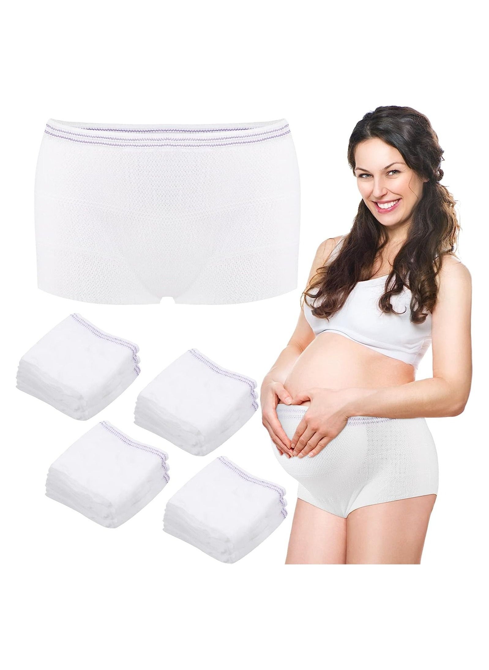 KASTWAVE Mesh Postpartum Underwear Disposable Panties Women High