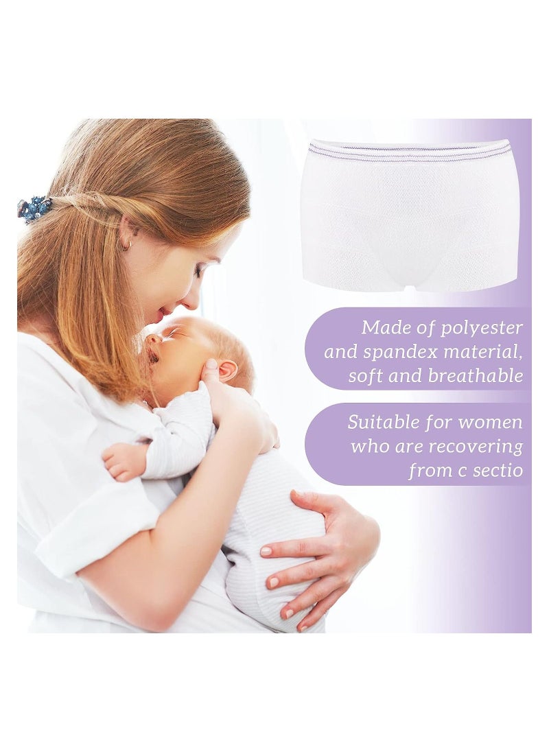KASTWAVE - Mesh Postpartum Underwear Disposable Panties, Women High Waist C Section Maternity Postpartum Panties, Soft, Breathable, Stretchy (8  Counts & Medium) - Image 1