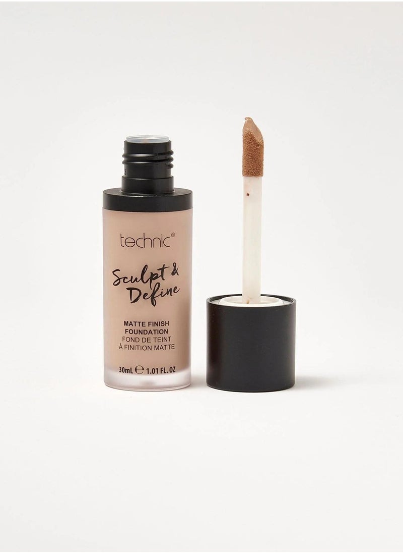 Technic Sculpt and Define Matte Fix Foundation -Honey  - Image 1