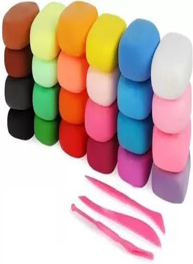 Eclet (Pack of 12) Air Dry Clay, Colorful Children Soft Clay, Creative Art Crafts, Gifts for Kids-Multi Color. Non-Toxic Modeling Magic Fluffy Foam Bouncing Clay Putty Kit for Kids with Tools .95 - Image 1