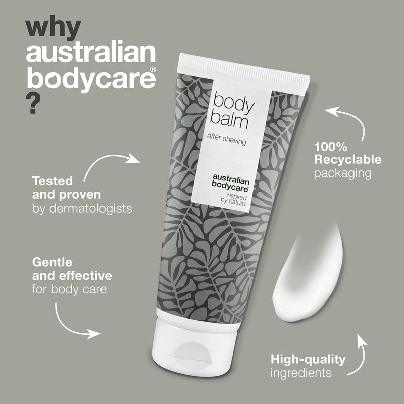 Australian Bodycare Body Balm for Women Men 200ml Tea Tree Oil Aftershave for Ingrown Hairs Razor Bumps and Razor Burn Immediate Relief after Shaving Perfect for Body Hair Removal and Shaving - Image 4