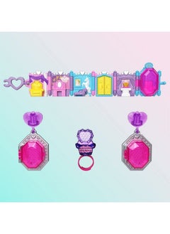 Polly Pocket Collector Compact With 2 Dolls Keepsake Collection Royal Ball Jewelry Set Collectible Toy With Unicorn Castle Theme  - Image 4