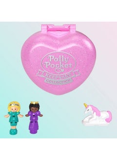 Polly Pocket Collector Compact With 2 Dolls Keepsake Collection Royal Ball Jewelry Set Collectible Toy With Unicorn Castle Theme  - Image 5