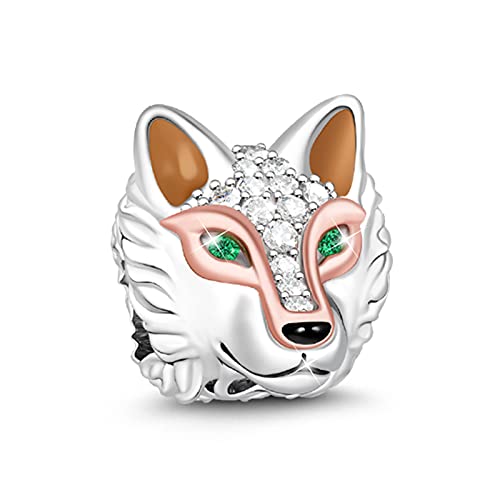 GNOCE Ancient Wolf Charms for Bracelet 925 Sterling Silver Bead Animal Wolf head Charms For Women Mother's Day Men - Image 1