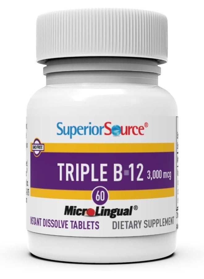 Superior Source Triple B-12 3000 mcg Dietary Supplement for Adults - Image 3