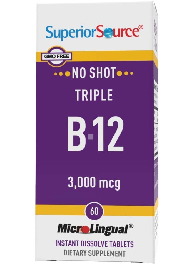 Superior Source Triple B-12 3000 mcg Dietary Supplement for Adults - Image 5