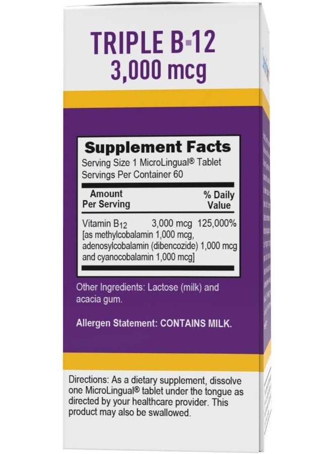 Superior Source Triple B-12 3000 mcg Dietary Supplement for Adults - Image 4