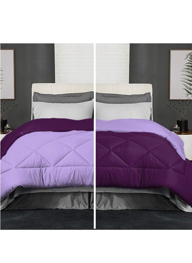 Tiba Double face quilt Mauve and Lavender 220*235cm  - Image 1
