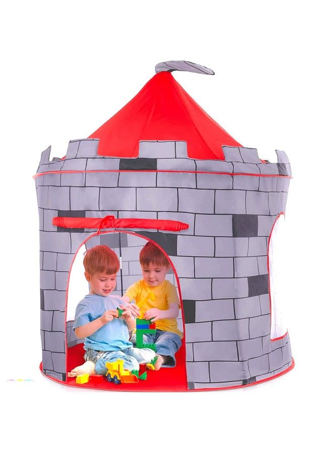 Play22 Kids Play Tent Knight Castle Portable Kids Tent Kids Pop Up Tent Foldable Into Carrying Bag Childrens Play Tent For Indoor And Outdoor Use Kids Playhouse Best Gift For Boys And Girls Original - Image 2