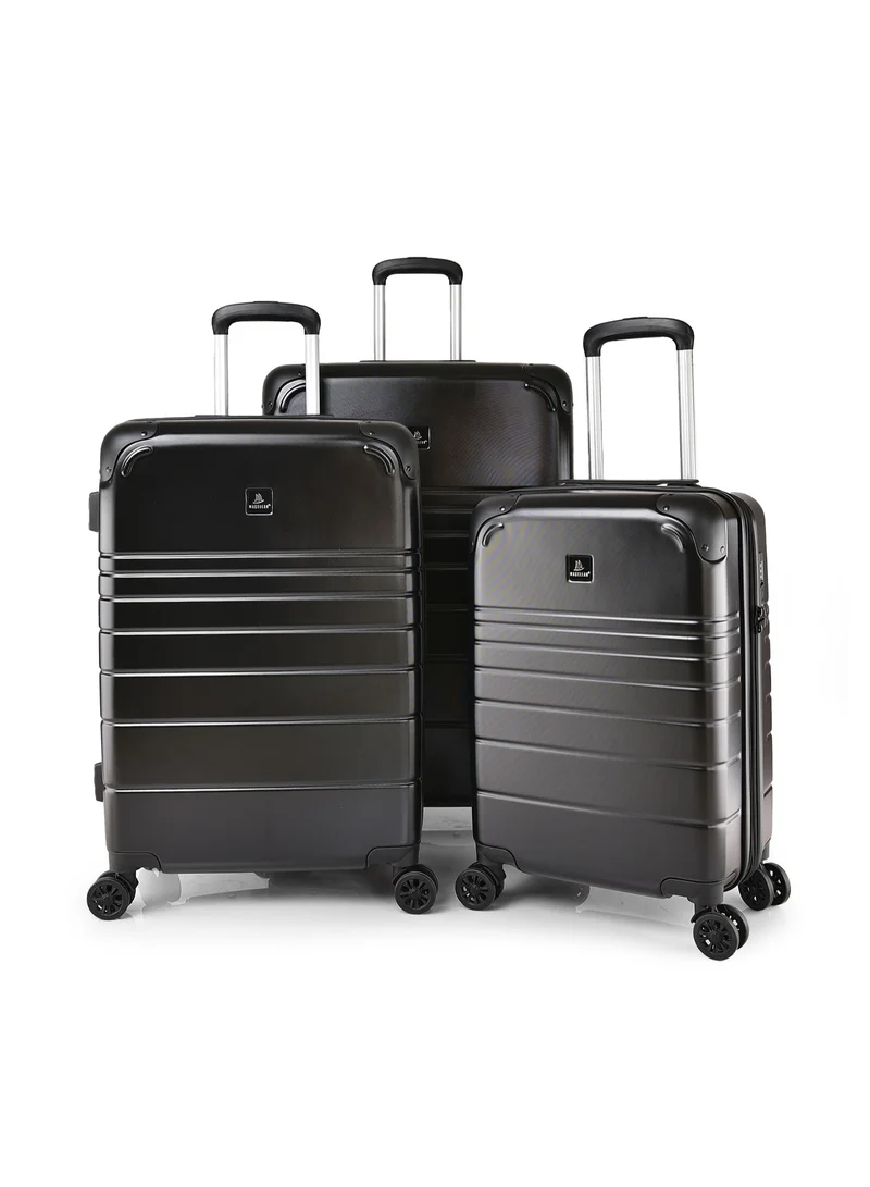 ماجلان طقم حقائب سفر 3 قطع من ماجلان -28 /24/20 بوصة، صلبة – 4 عجلات دوارة - سهلة النقل
