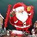 Harrycle Christmas Santa Claus 16 Inch Mexican Piata With Stick Blindfold and Confetti Pack Xmas Birthday Holiday Party Piata Game Favor - Image 4