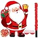 Harrycle Christmas Santa Claus 16 Inch Mexican Piata With Stick Blindfold and Confetti Pack Xmas Birthday Holiday Party Piata Game Favor - Image 2