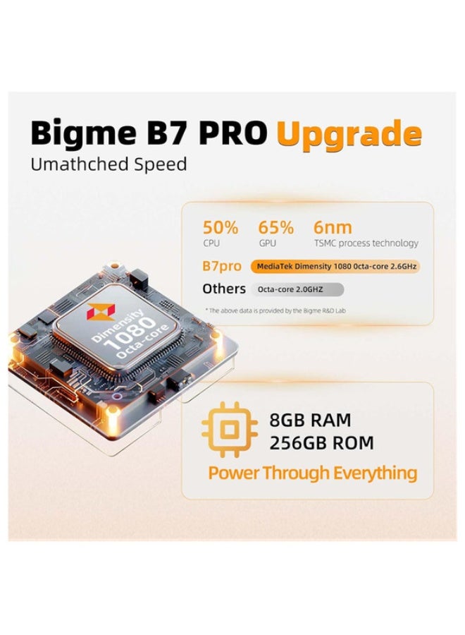 Bigme B7 PRO powerful color epaper Phone-Tablet 80FPS 8+256GB with Android 14OS and 4G calling Blue - Image 2
