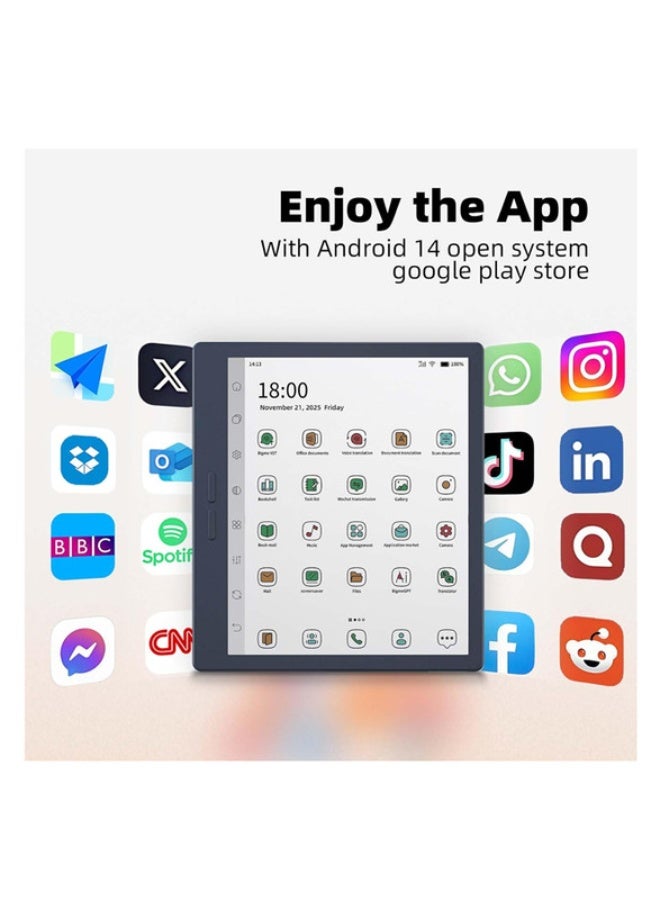 Bigme B7 PRO powerful color epaper Phone-Tablet 80FPS 8+256GB with Android 14OS and 4G calling Blue - Image 4