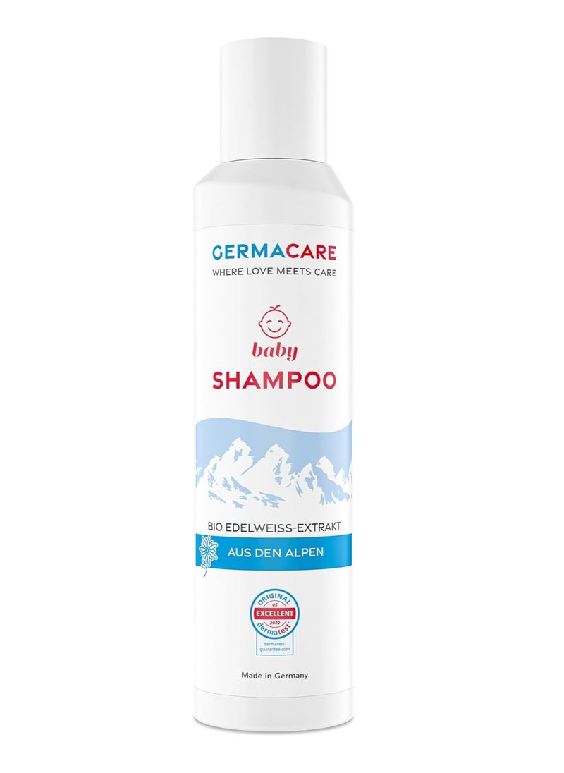 Germacare Sulfate Free Vegan Baby Shampoo With Childproof Closure, pH 5.5 Neutral, Nurtures and Protects, Soothing, Inflamed or Irritated Skin, White, 200ml 