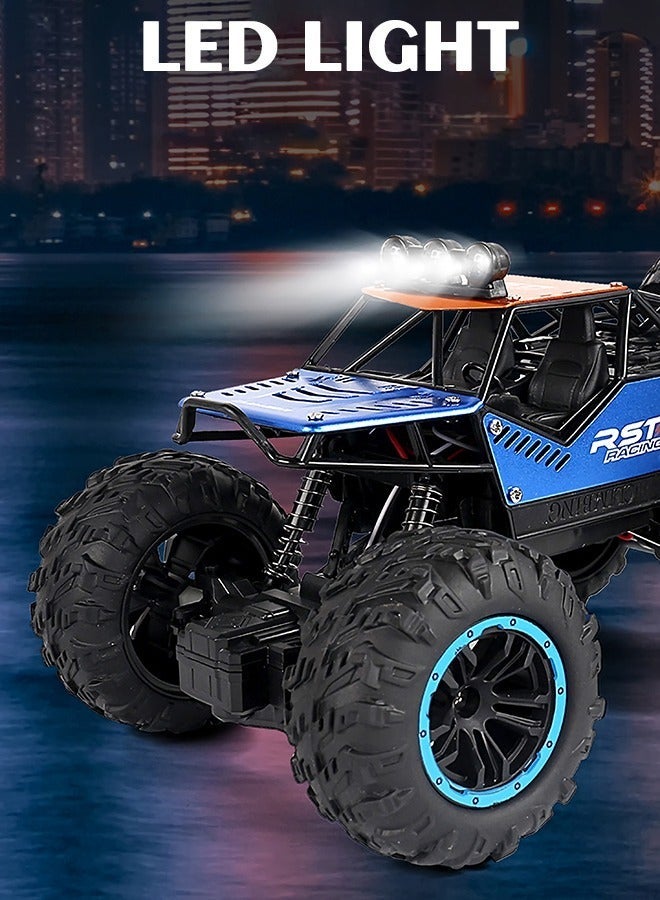 جرويك RC Racing Car ، سيارة التحكم عن بعد من سبائك الألومنيوم لجميع التضاريس ، سيارة لعبة أطفال قابلة لإعادة الشحن عبر البلاد مع مصابيح LED - Image 3