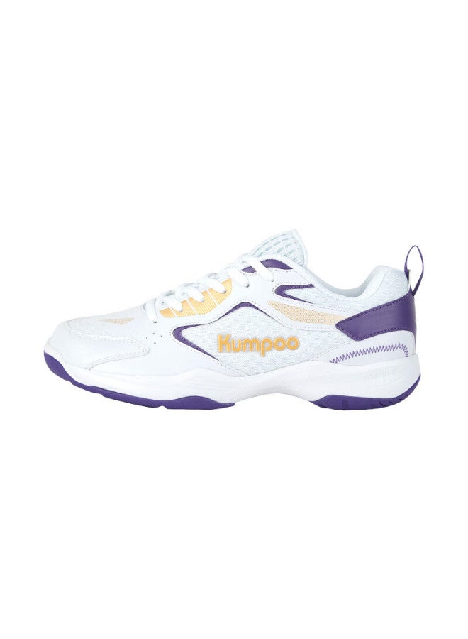 Kumpoo Khr-e260 Badminton Shoes Xiaoyu Edition Non-slip Shock Absorption Comfortable Breathable Size 44 White/purple