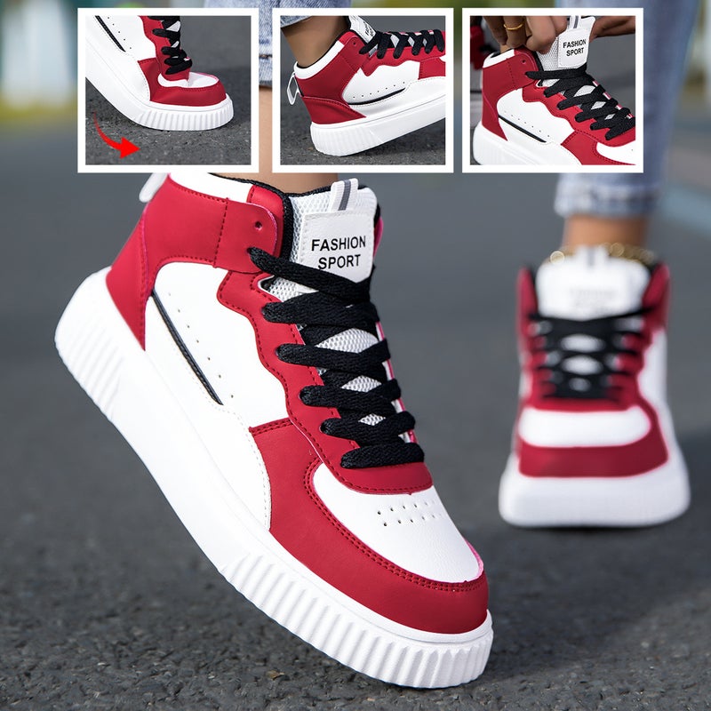 Large Size New Breathable Lightweight Casual Versatile Sports Style Campus Shoes for Men and Women That Make Feet Look Smaller Trendy White Shoes - Image 4