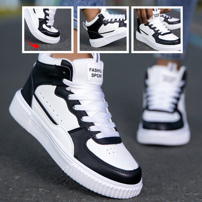 Large Size New Breathable Lightweight Casual Versatile Sports Style Campus Shoes for Men and Women That Make Feet Look Smaller Trendy White Shoes - Image 3