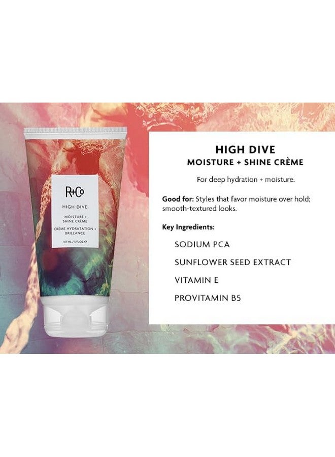 آر+كو كريم ترطيب ولمعان هاي دايف من آر+كو (١٤٠ مل) + عبوة سفر إضافية (٠.٥ مل) | ترطيب عميق، يُنعم الشعر، ويُزيل التجعد | نباتي، خالٍ من القسوة | عبوة من قطعتين - Image 2