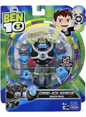BEN 10 - Action Figures S1 W13 Armor Shock Rock - Image 1