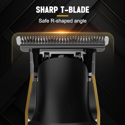 Hatteker Foil Electric Razor Men's Shaver T-blade Trimmer Beard Clipper Hair Clipper LED Display Waterproof Kit 2 in 1 - Image 3