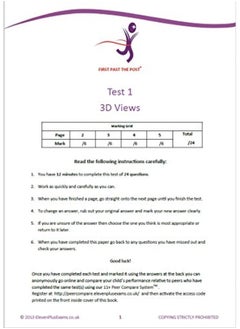 11+ Essentials - 3-D Non-verbal Reasoning Book 1 (First Past the Post) - CEM (Durham University)  - Image 5