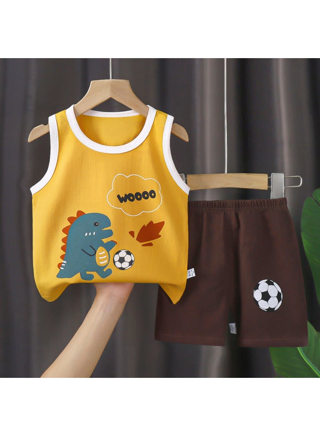 Children's Vest Suit Category A Summer Pure Cotton New Boys And Girls Thin Summer Clothes Baby Clothing Children's Clothing